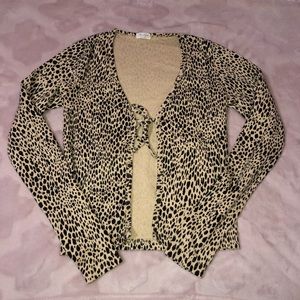 NWOT Brandy Melville Cheetah Tie Top